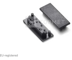 LED juostos profilio VARIO30-01 užbaigimo elementas, juodas.