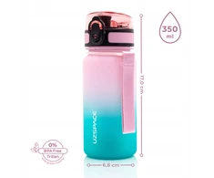 Gertuvė Uzspace Bidon na wodę dla dziewczynki 350 ml rožinė-turkio BPA Free