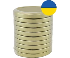 Užsukami dangteliai, baltos sp, 8,2 cm, 10 vnt.