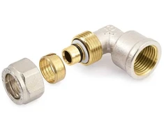 Užveržiama alkūnė GENERAL FITTINGS, DN20 x 3/4, išor. sr.