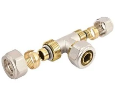 Užveržiamas redukuotas trišakis GENERAL FITTINGS, DN20 x 16 x 20