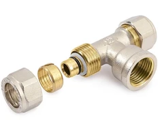 Užveržiamas trišakis GENERAL FITTINGS, DN16 x 1/2, vid. sr.