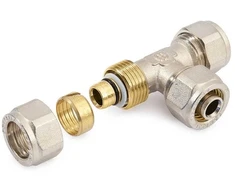 Užveržiamas trišakis GENERAL FITTINGS, DN16 x 1/2, išor. sr.
