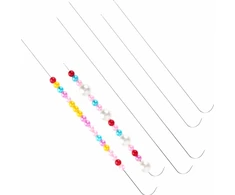 VADAS KAROLIUOSE 6 Vnt. 19 CM 07 MM LYGUS PLIENAS ĮVAIRIŲ DYDŽIŲ