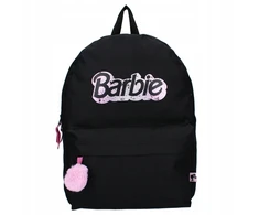 Vadobag Barbie Juodas Kuprinukas Vaikams su Pompom Pakabuku