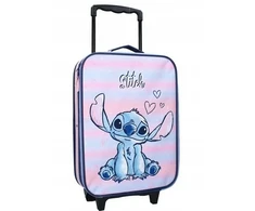 Vadobag Walizka DISNEY STITCH Kabinowa Podróżna Dziecięca Bagaż Dla Dzieci kółkach