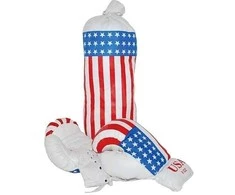 Vaikiškas bokso maišas su pirštinėmis USA Sulov