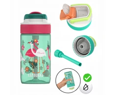 Vaikiškas buteliukas Kambukka Lagoon 400 ml, Rožinė Flamingo 11-04038