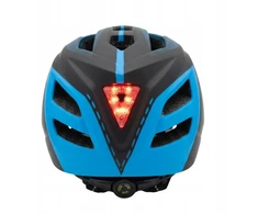Vaikiškas šalmas Switch 2in1 Fullface MTB dviračio EN1078 LED lemputė Mėlyna