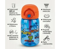Vaikų gertuvė "kite" 360ml, mokyklinė, berniukui
