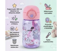 Vaikų gertuvė "kite" 360ml - stilinga ir saugi mokyklai