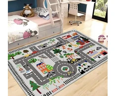 VAIKŲ KILIMAS MIESTO GATVĖS KILIMAS SU GATVĖMIS VAIKŲ KAMBARYS 120 x 160 cm