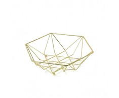 Vaisinė D26xH7 cm DECOR metalinė, aukso spalvos Ambition 29520