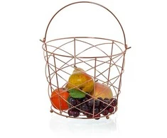 Vaisinė metalinė kibirėlio formos vario splv. RW3254-C D 25cm h 21,5cm SAVEX