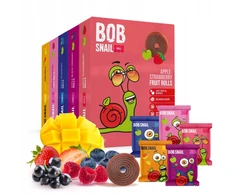 Vaisių suktinukų rinkinys 5 x 100 g Bob Sraigė 500g