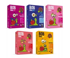 Vaisių suktinukų rinkinys 5 x 100 g Bob Sraigė 500g