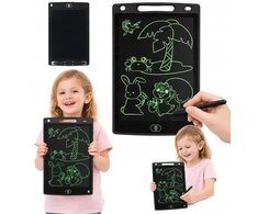 Vaizdo planšetė, skirta piešti ir žaisti vaikams, LCD 10" juoda