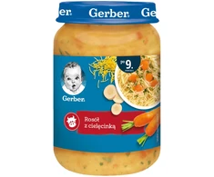 Vakarienė Gerber Pomidorų sultinys Spagečiai Daržovių mišinys 8x 190 g