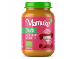 Vakarienė vaikams Ekologiška morkų bulvių jautiena 6m+ 190g Mamuko