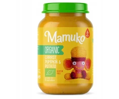 Vakarienė vaikams Ekologiška morkų moliūgų bulvė nuo 6m+ Mamuko 190g