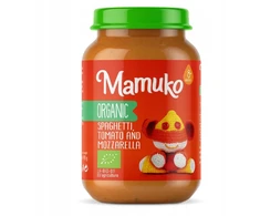 Vakarienė Vaikams Spagečiai su pomidorais ir mocarela nuo 6m+ Mamuko 190g