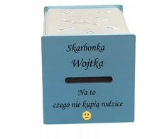 valenti SKARBONKA ZE SŁONIKIEM PREZENT DLA CHŁOPCA CHRZEST URODZINY ROCZEK GRAWER