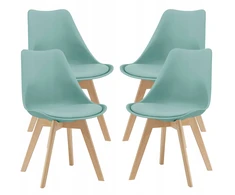 Valgomojo kėdės virtuvei 4 kėdžių rinkinys 81x49cm Mint Žalias
