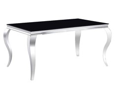 Signal Meble Valgomojo stalas PRINCE, 150 x 90 cm, juoda/chromo