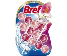 Valiklis-gaiviklis klozetui Bref 3x50g Delicate Magnolia