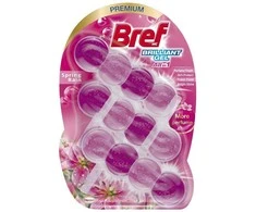 WC valiklis-gaiviklis BREF BRILLIANT SPRING RAIN, 3×42 g