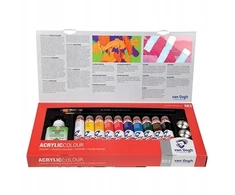 Van Gogh 10 vnt. akrilinių dažų tūbelės 40 ml ir priedai