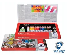 Van Gogh 10 vnt. akrilinių dažų tūbelės 40 ml ir priedai