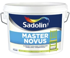 Vandeniniai alkidiniai dažai SADOLIN MASTER NOVUS 15, pusiau matiniai, baltos sp., 2,5 l