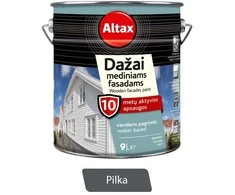 Medinių fasadų dažai ALTAX pilka 9 L