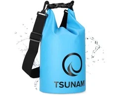 Vandeniui atsparus 5 litrų krepšys TSUNAMI mėlynas