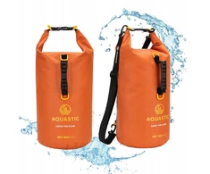 Vandeniui atsparus AQUASTIC Dry Bag 30l PVC oranžinis Valcuotas užsegimas