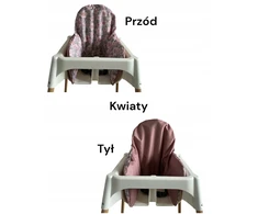 Vandeniui atsparus užvalkalas IKEA ANTILOP kėdės pagalvėlėms - GĖLĖS