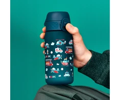 Vandens bidonas vaikams Ion8, 350 ml, su automobilių motyvais