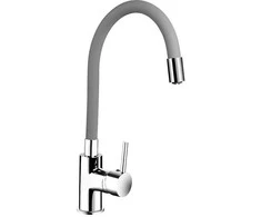 Vandens maišytuvas virtuvės praustuvei 006 Nixie 35mm tamsiai pilkas