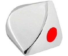Vandens maišytuvo rankena Globo Rubineta 7x7mm raudona