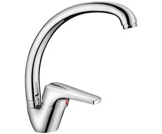 Vand.maišytuvas aukštu snapu virtuvės kr. 016-1 Nixie 40mm chromuotas