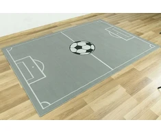 Vanhoutte DYWAN DLA CHŁOPCA MŁODZIEŻOWY SZARE BOISKO PIŁKA NOŻNA LUNA KIDS 200x290 cm