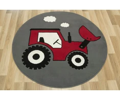 Vanhoutte DYWAN OKRĄGŁY DO POKOJU CHŁOPCA MAŁEGO ROLNIKA TRAKTOR LUNA KIDS śr. 140 cm