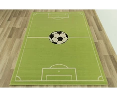Vanhoutte DYWAN Žalias MŁODZIEŻOWY DO POKOJU CHŁOPCA BOISKO PIŁKA NOŻNA 140x200 cm