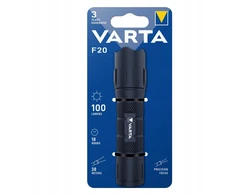 VARTA F20 Tourist rankinis LED žibintuvėlis, atsparus vandeniui IP67 baterija, veikiantis 350lm