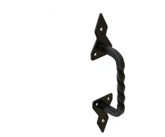 Vartų rankena UNB 160, 160 x 47 x 1,3 mm, juodos sp.
