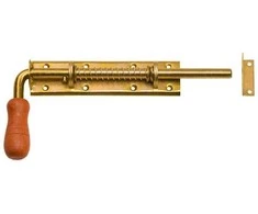 DMX Vartų skląstis su spyruokle WSP 420x190 mm žalvario