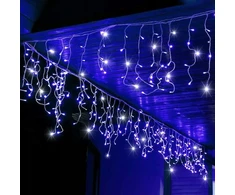 Varveklio šviesos užuolaidos 500 LED, skirtos naudoti viduje ir lauke