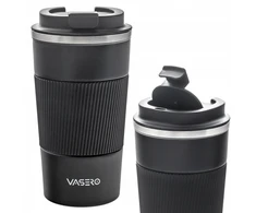 Vasero Neslystantis termo puodelis su kandikliu, termosas arbatai ar kavai, automobiliui