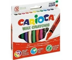 Vaškinės kreidelės Carioca, 12 spalvų